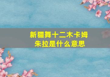 新疆舞十二木卡姆 朱拉是什么意思